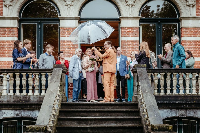 Een regenachtige maar sfeervolle dag in Herentals het huwelijk van Pascale en Mark