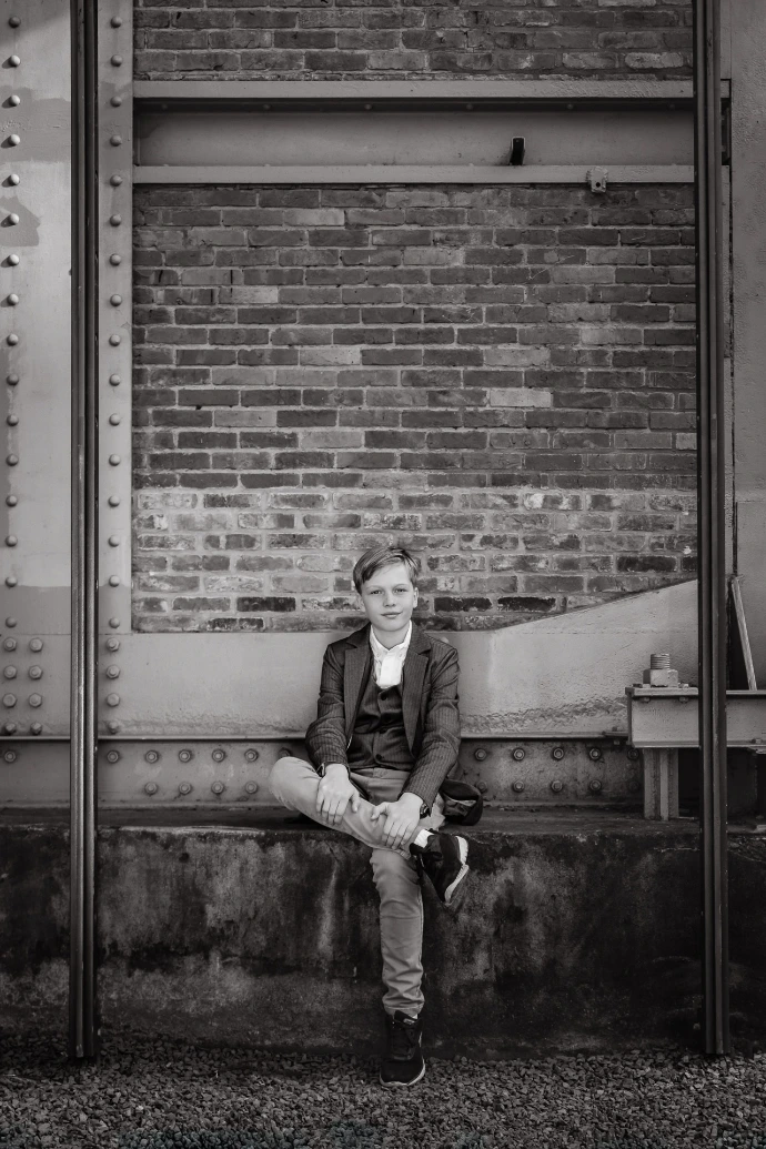 Communieshoot industriële locatie met stoere look