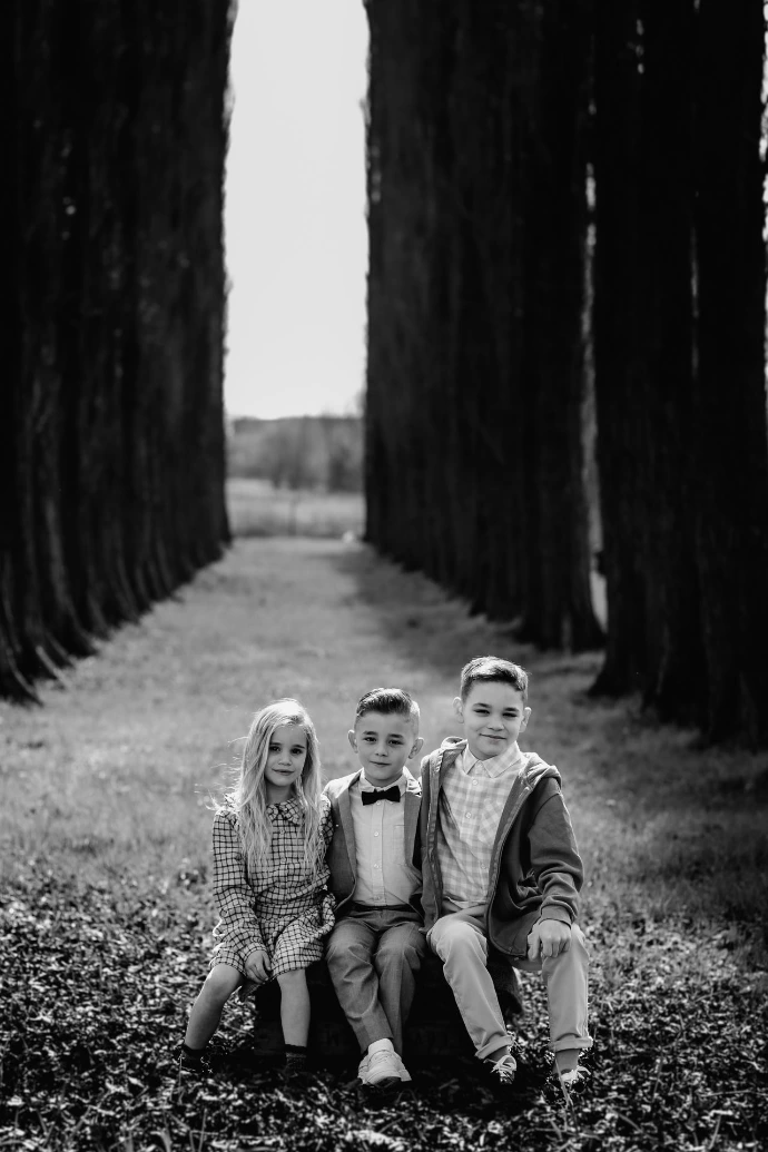 Fotoshoot eerste communie met warme lichtinval