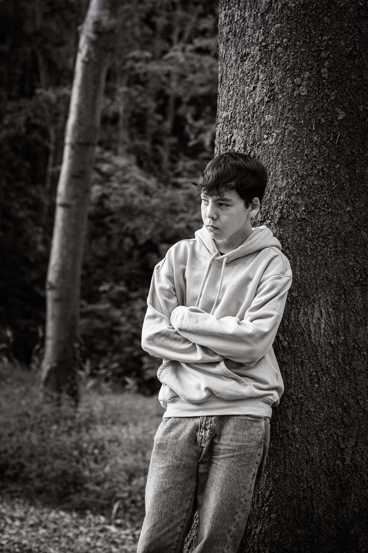 Gezinsfotografie in natuurpark Brielmeersen Deinze, spontane momenten in het groen