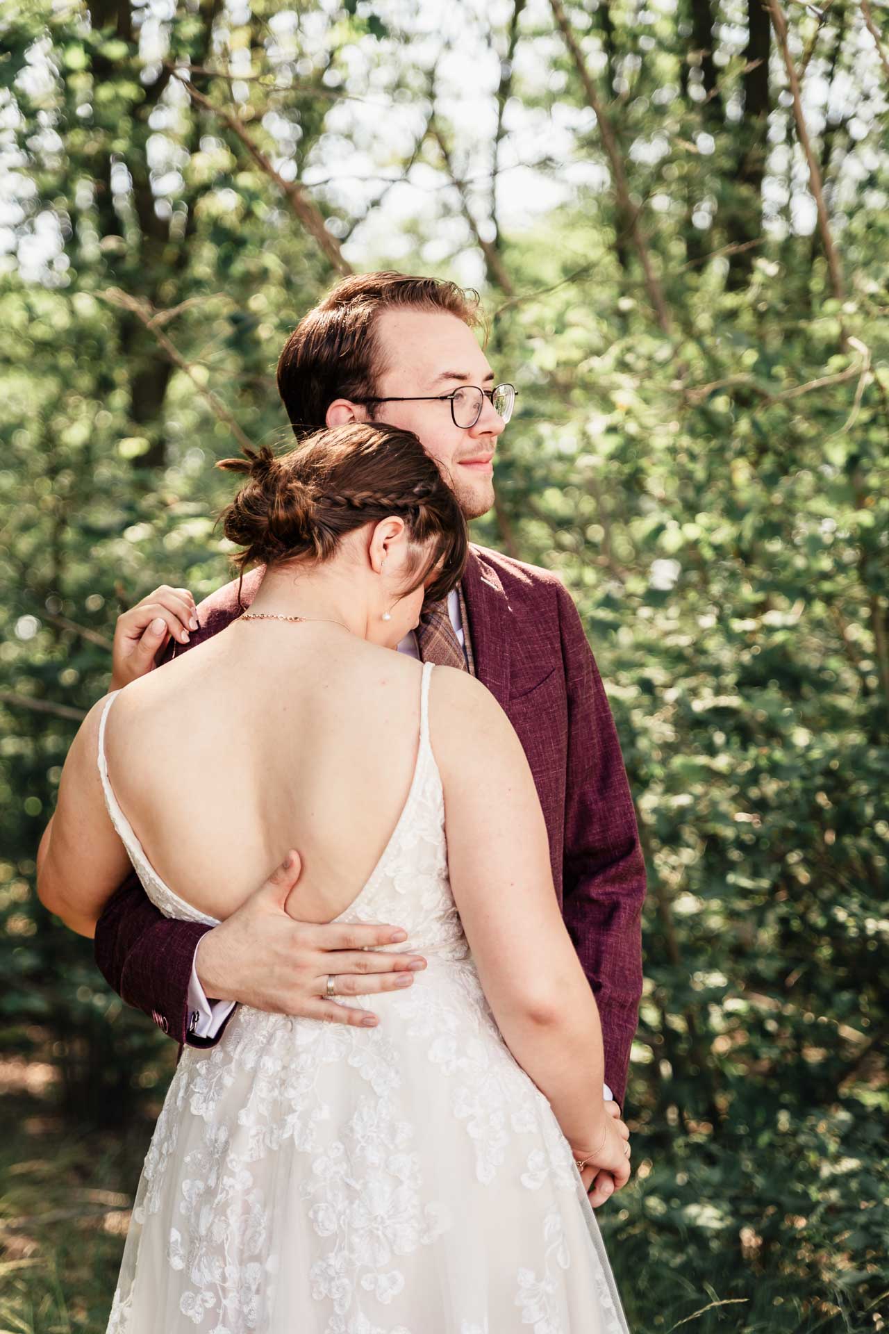Fotoshoot met een Pas Getrouwd Koppel in Nederland