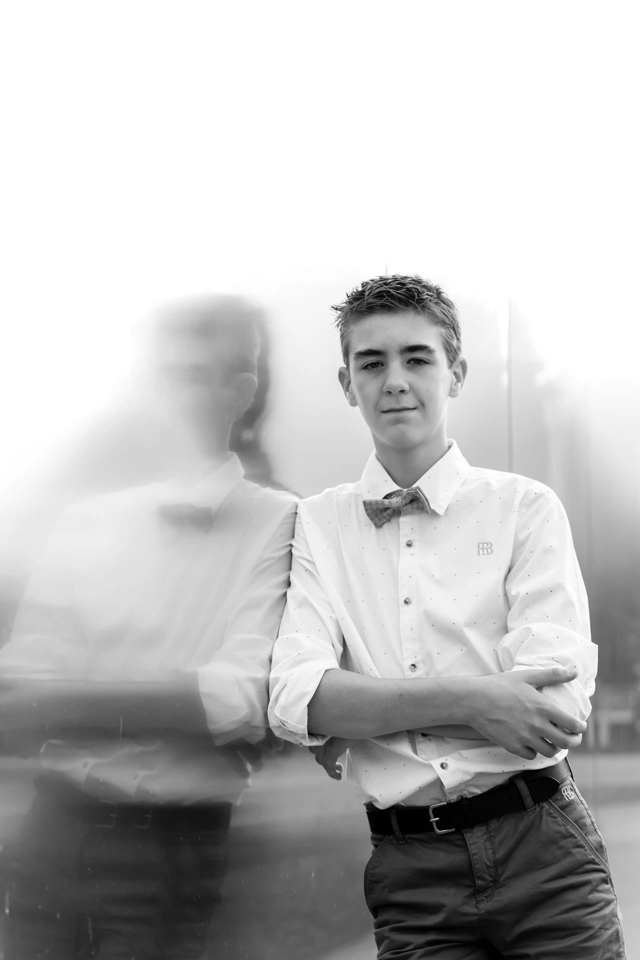 Fotoshoot langs de Leie aan oude site De Molens in Deinze.