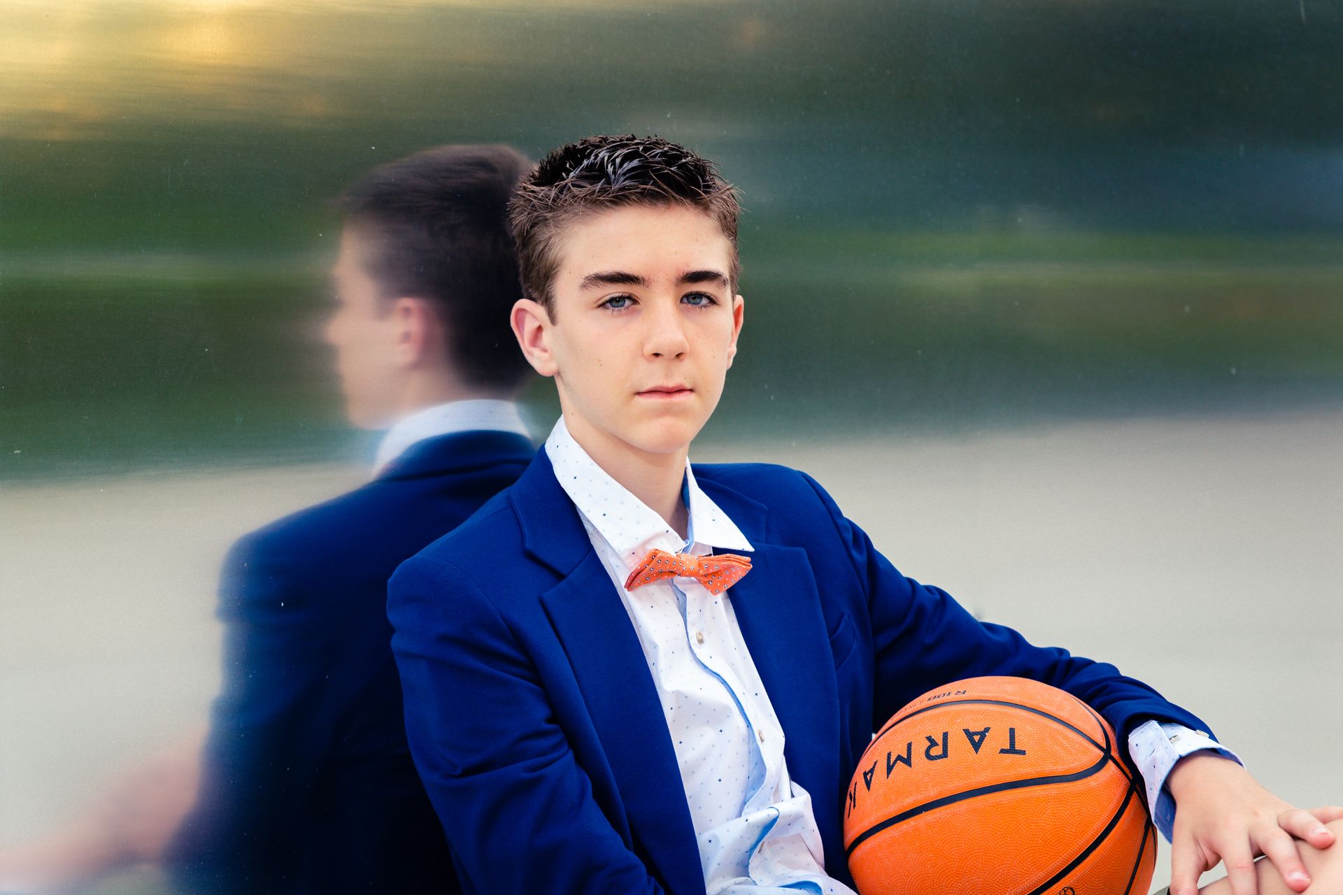 Gezins- of portretfoto aan de Leie in hartje Deinze.