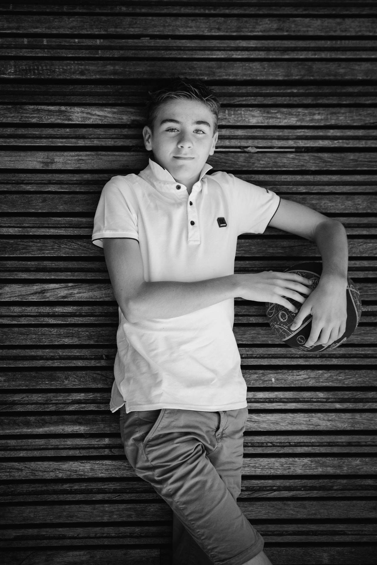 Fotograaf maakt beelden langs de Leie in Deinze.