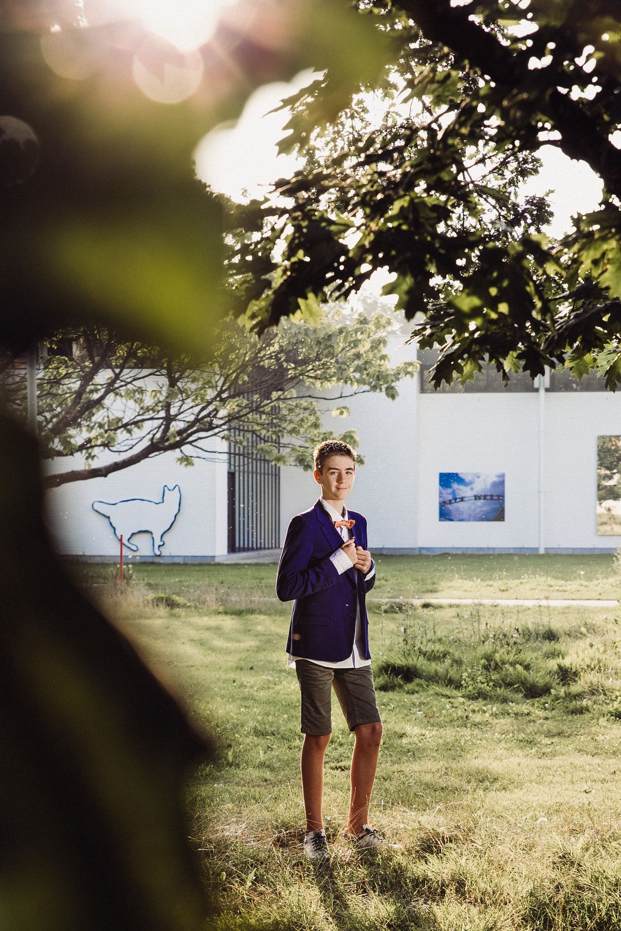 Gezins- of portretfoto aan de Leie in hartje Deinze.