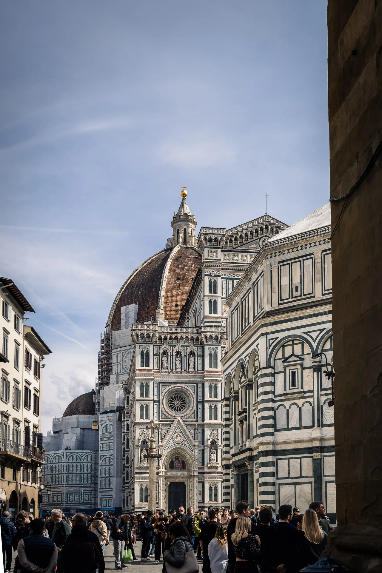 Straatbeeld van Firenze met typische Toscaanse architectuur